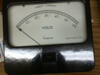 Simpson Panel Meter 0 – 600 VDC