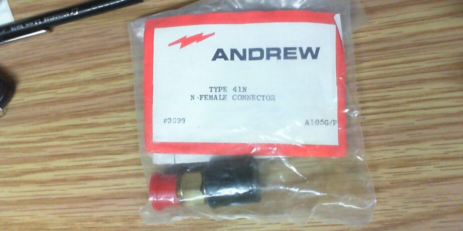 Two Andrew 41N Female Connectors ( NEW )