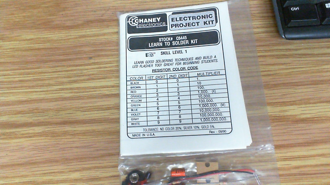 Chaney – Learn to Solder Kit with Flasher