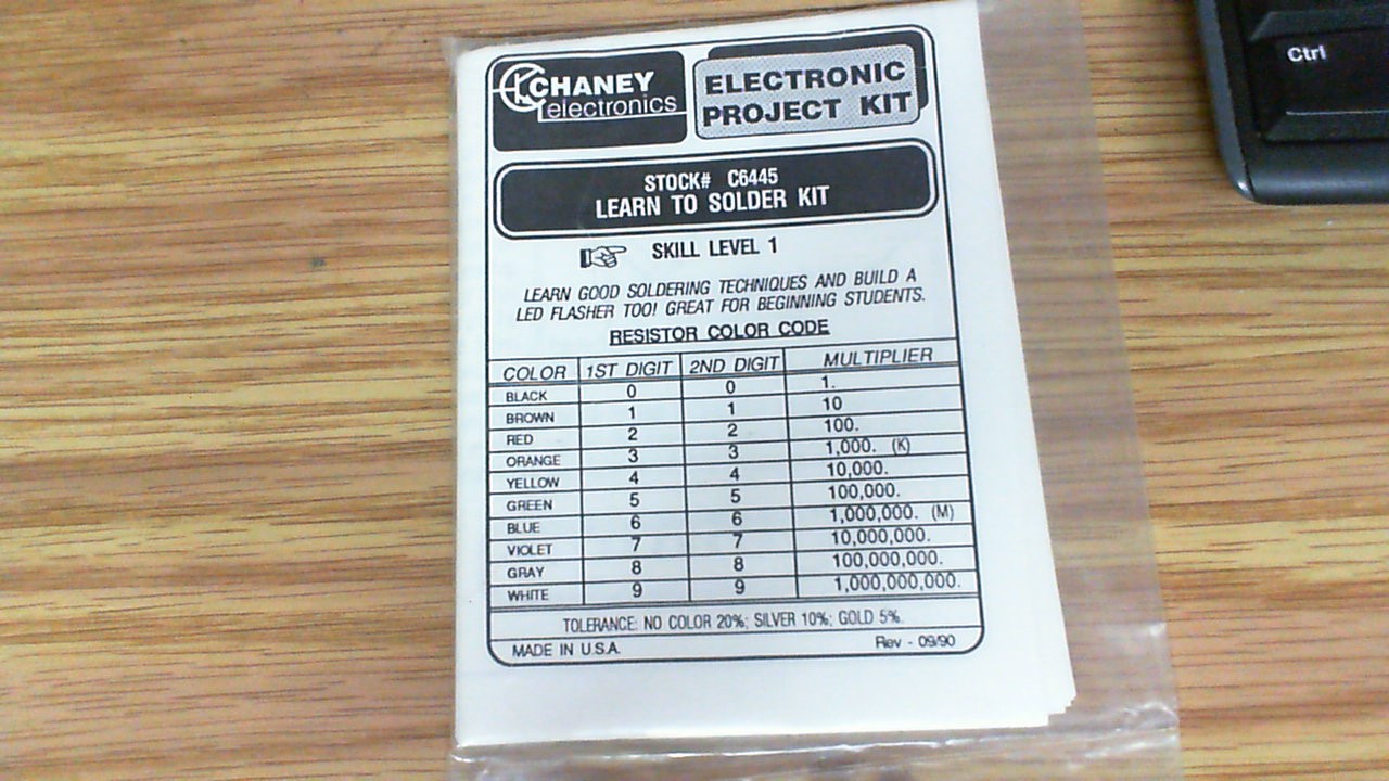 Chaney – Learn to Solder Kit with Flasher