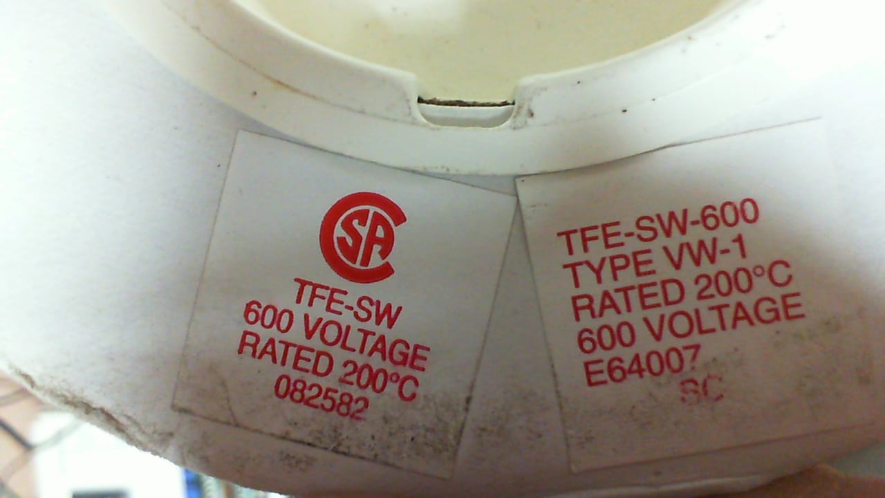 High Temperature Teflon Sleeving 16 AWG