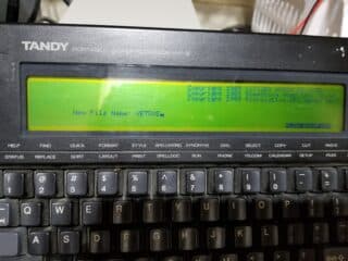 Tandy Portable Word Processor WP-2 with Manual and Soft Case