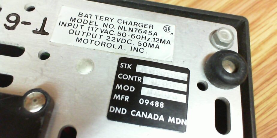 Motorola NLN7645A charger