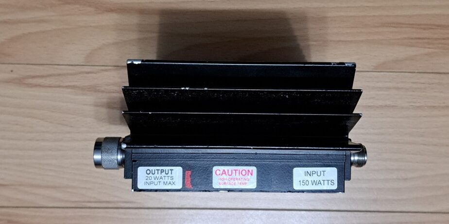 RF Attenuator – Coaxial from Spectrum Control Inc — Weinschel Attenuator, Fixed, 20dB, DC-8.5 GHz, 150 watts, N(F)-N(M)