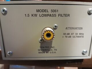 Ten Tec Model 5061 1.5 KW Low Pass Filter