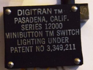 4 qty Digitran series 12000 digital panel switches with hardware