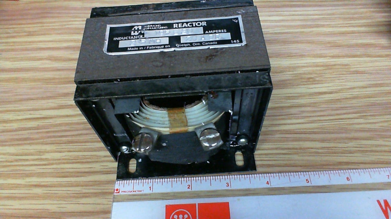 Hammond #195-E20 2.5 mH at 20 Amp DC