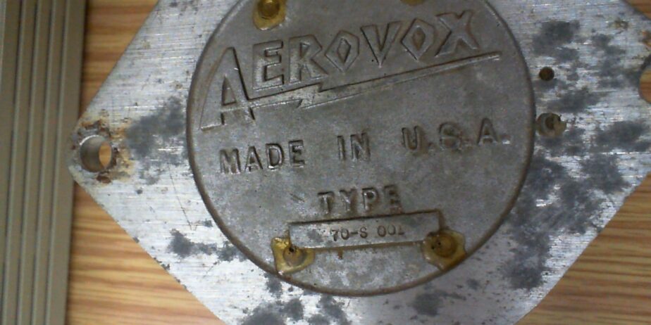 Aerovox Broadcast Capacitor – 0.001 uF 20,000 Volt
