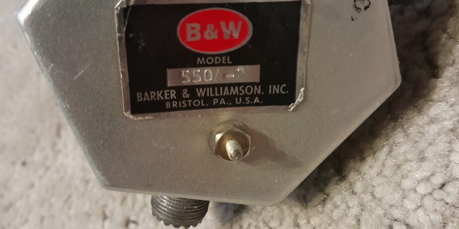 B&W Model 550A-2 2 Position Coax Switch