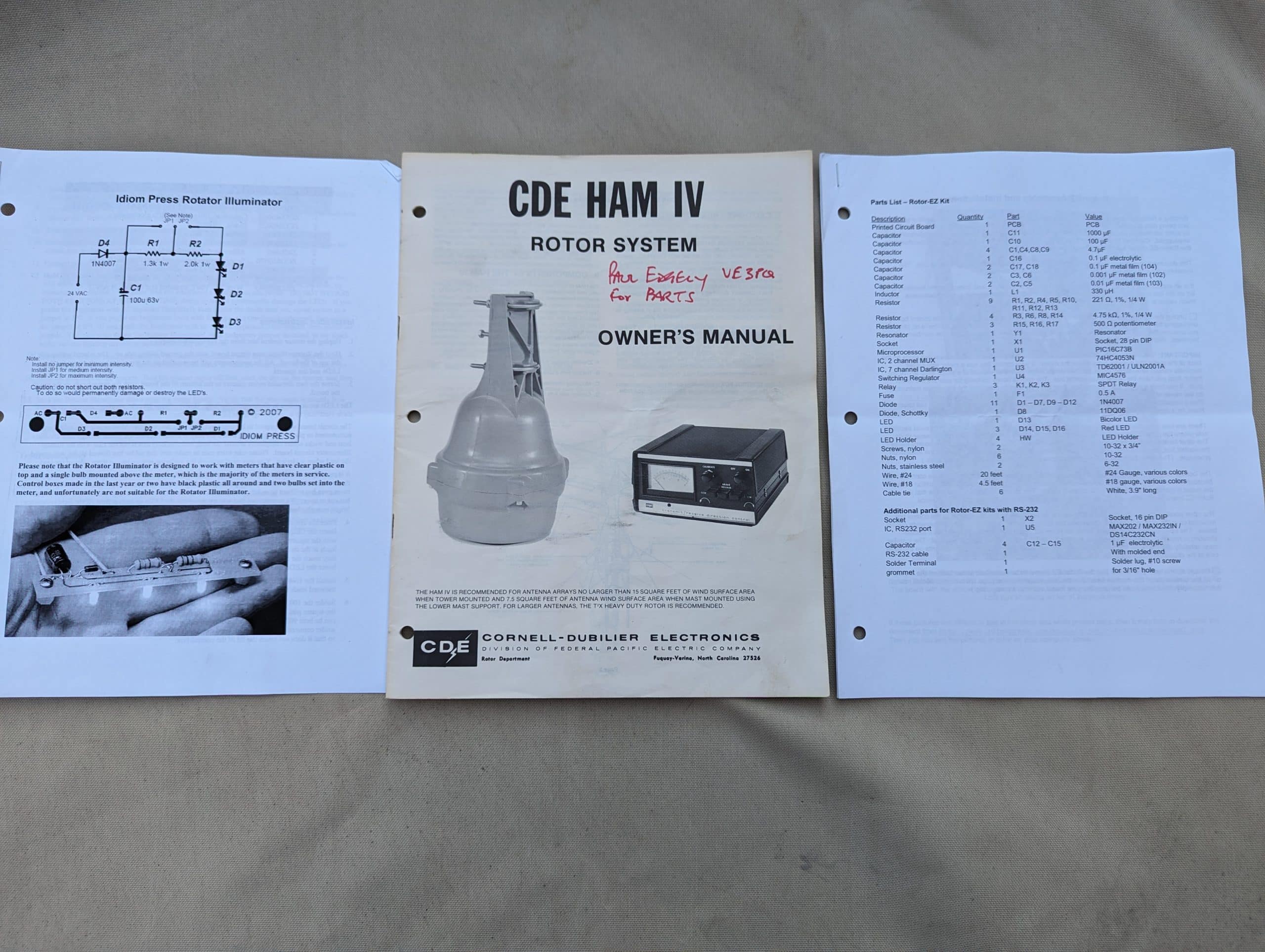 CDE HAM IV with Rotor-EZ equipped controller