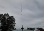 Diamond Dual-Band 2m/70cm Mobile NR770HAB Antenna on mobile mounting magnet base with coax and PL-259