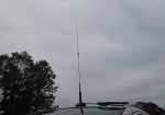 Diamond Dual-Band 2m/70cm Mobile NR770HAB Antenna on mobile mounting magnet base with coax and PL-259