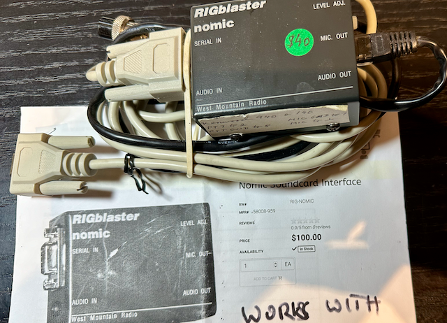 RIGblaster nomic sound card interface