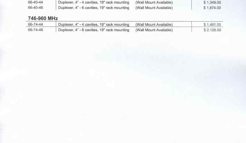 DUPLEXER – COMPROD 66-14-76