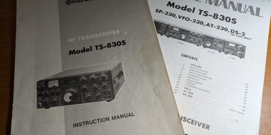 Kenwood TS-830 Service and Instruction Manuals