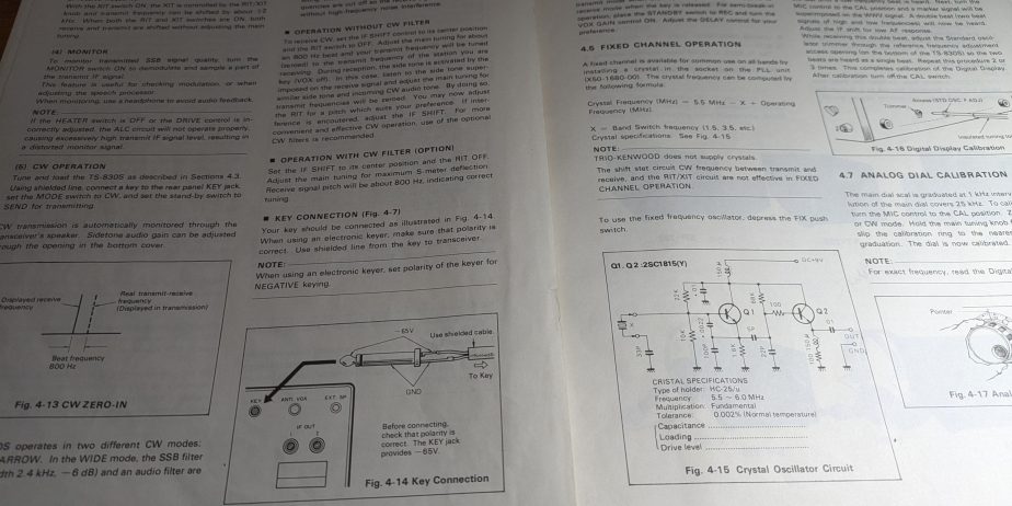 Kenwood TS-830 Service and Instruction Manuals