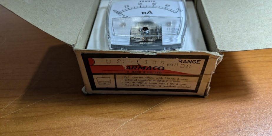 Armaco 100 MA DC Meter