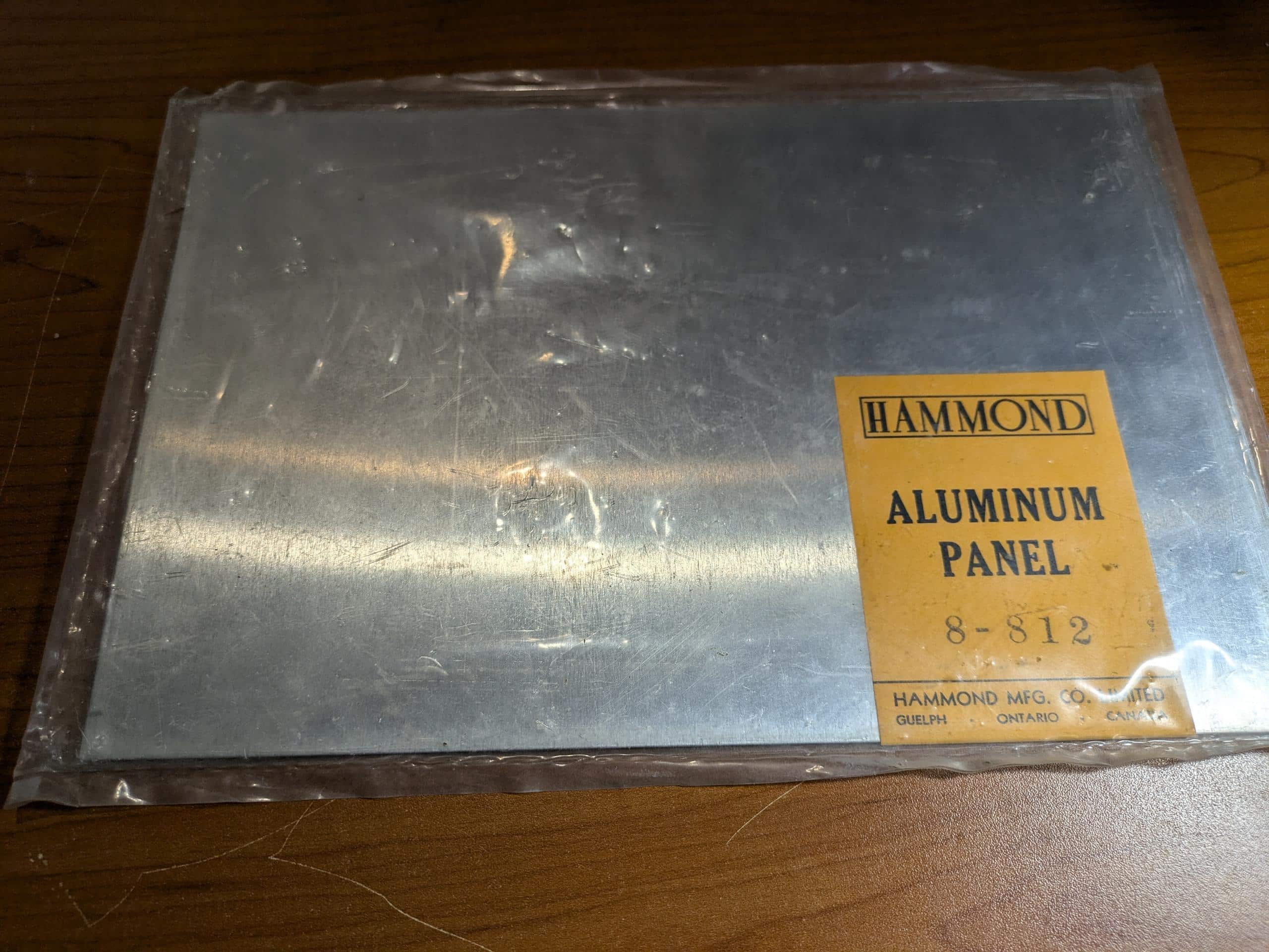 Hammond Manufacturing 8 812 Aluminum Panel 8″ x 12″ Hamshack
