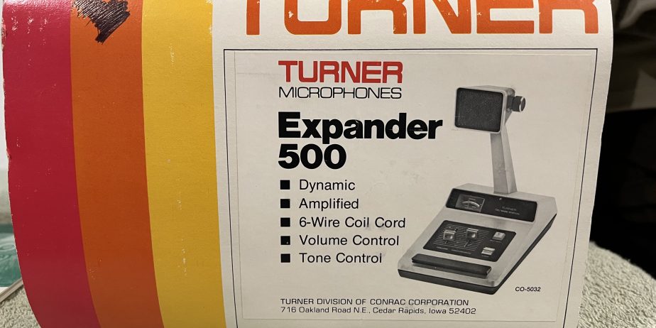 1977 TURNER EXPANDER 500 AMPLIFIED CB RADIO DESKTOP MICROPHONE