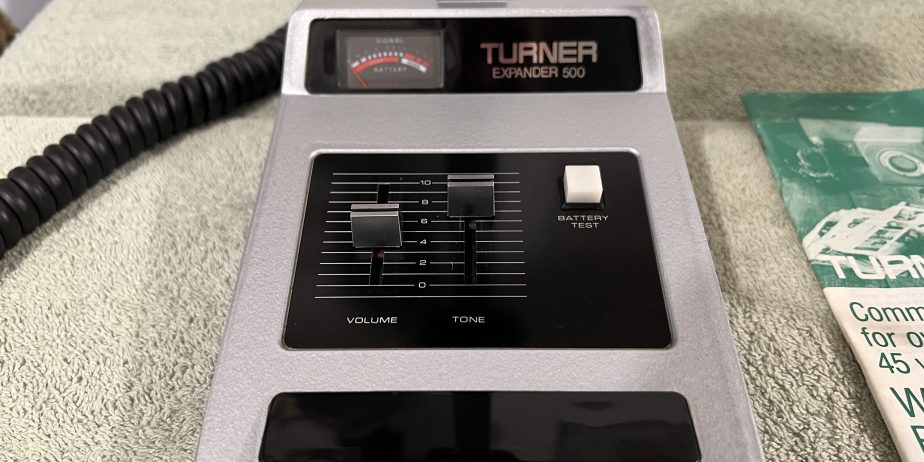 1977 TURNER EXPANDER 500 AMPLIFIED CB RADIO DESKTOP MICROPHONE