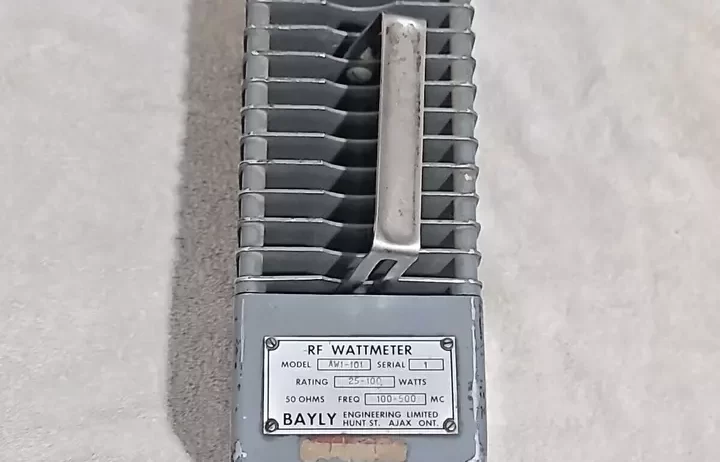 Dummy Load BAYLY RF WATT METER 100 WATTS MODEL 50OHMS 100 – 500 MC