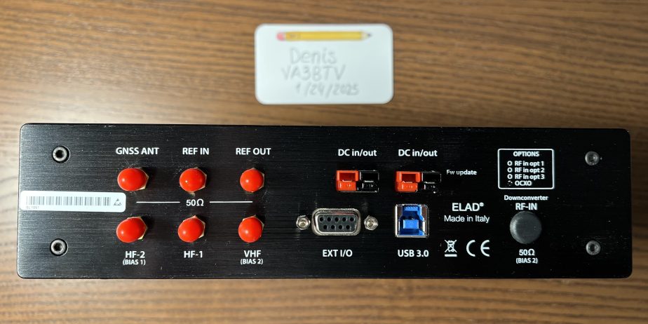 ELAD FDM-S3 SDR Receiver (OCXO) + bandpass filters