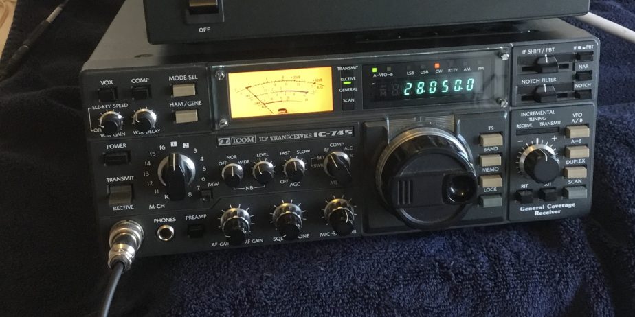 Icom IC-745 HF Transceiver with Icom PS-30 power supply