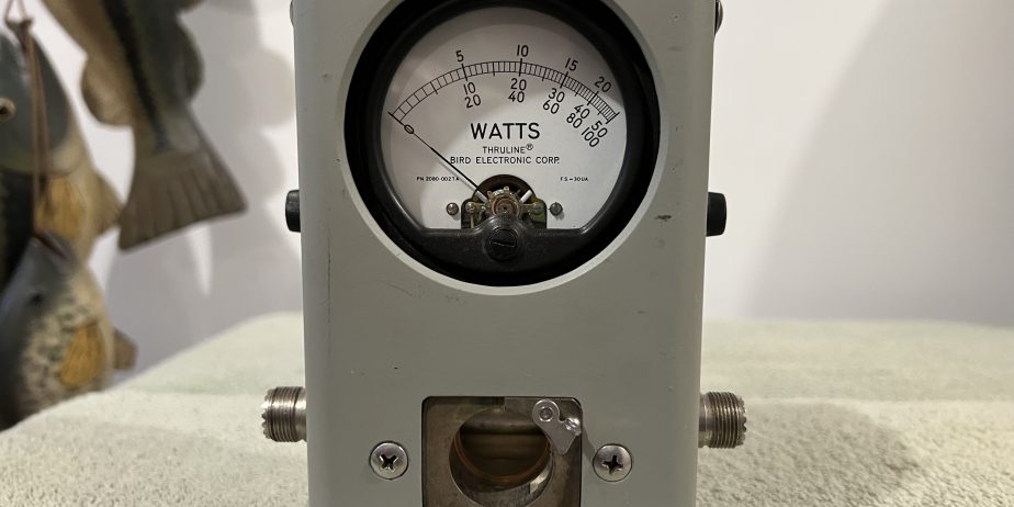 BIRD 43 WATTMETER WITH INSTRUCTION BOOK & LEATHER CASE