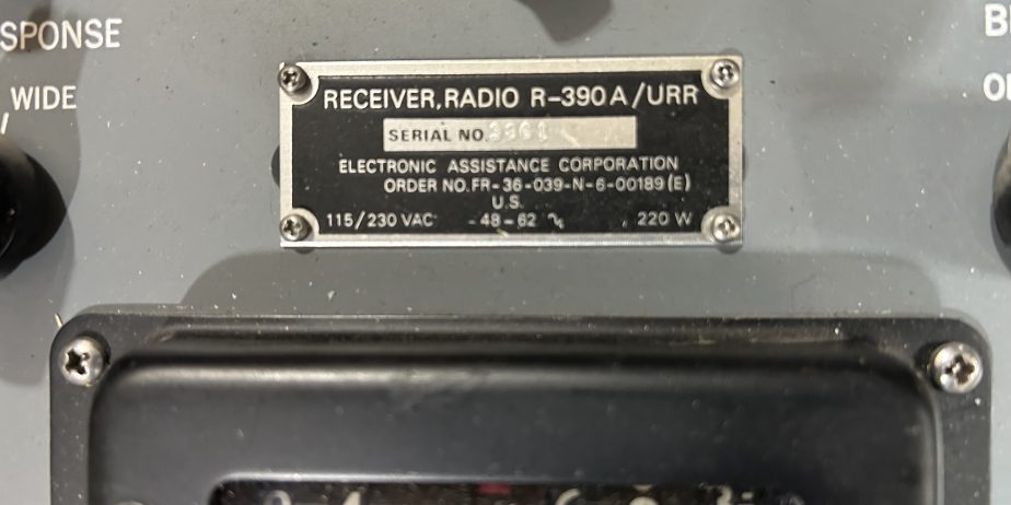 EAC / Hammarlund R390A (Electronics Assistance Corporation)