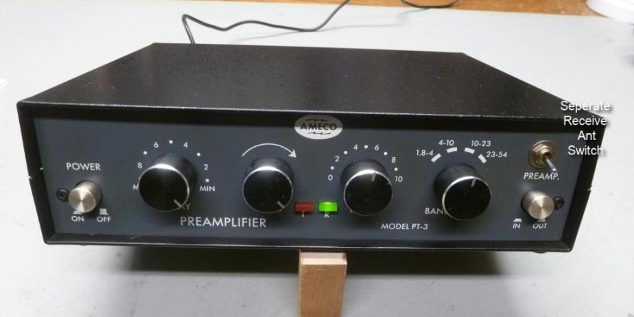 AMECO PT-3 Amateur Ham Radio Transceiver Preamp