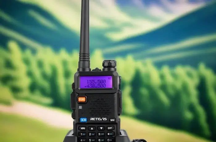 Complete Retevis RT-5R Dual Band Handheld Value Bundle – Microphone, Upgrade Antenna, Programming Cable, Extra Battery – Similar to Baofeng UV-5R