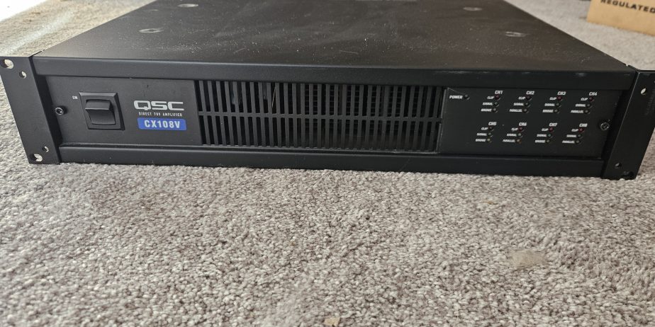 Audio amp, 70v qsc cx108v