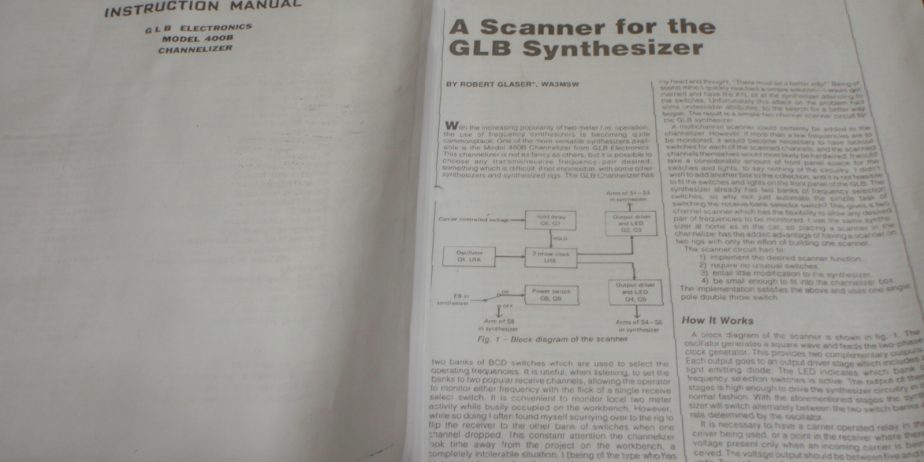 GLB Electronics Model 400B Channelizer 144-148 MHz A Collector Item from 1970’s