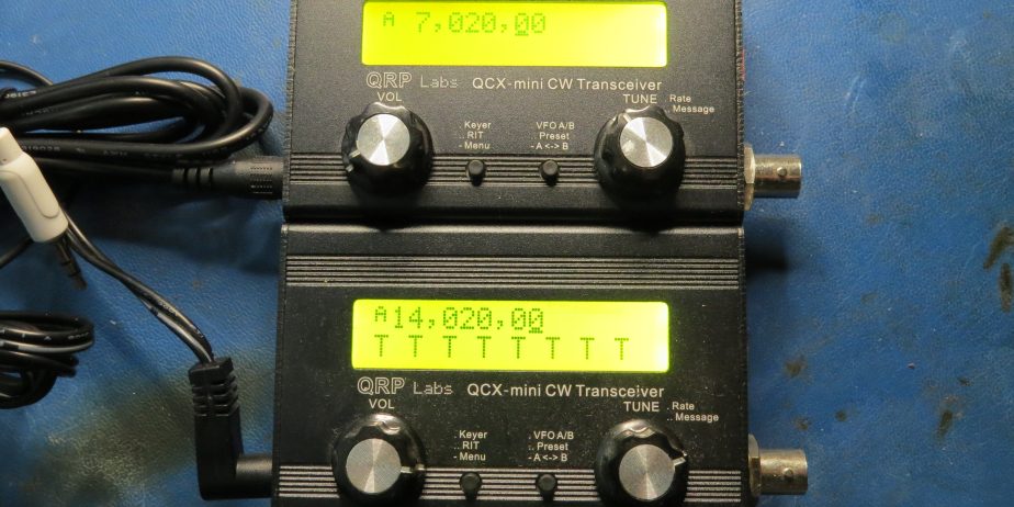 QRP Labs QCXmini 1 for 20 meter and 1 for 40 meters