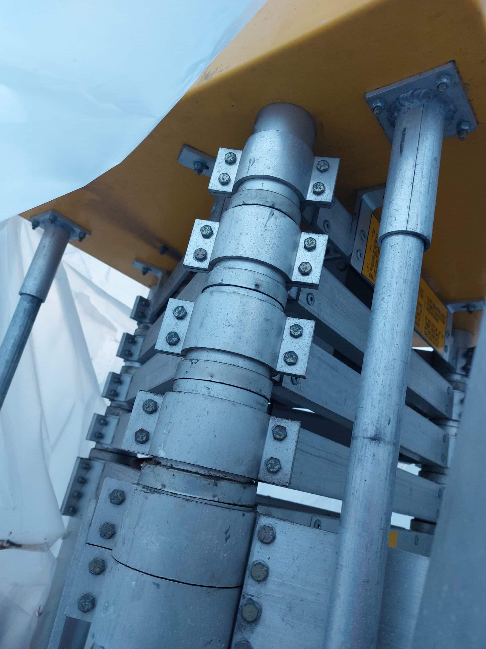 Pneumatic retractable antenna tower 20’+