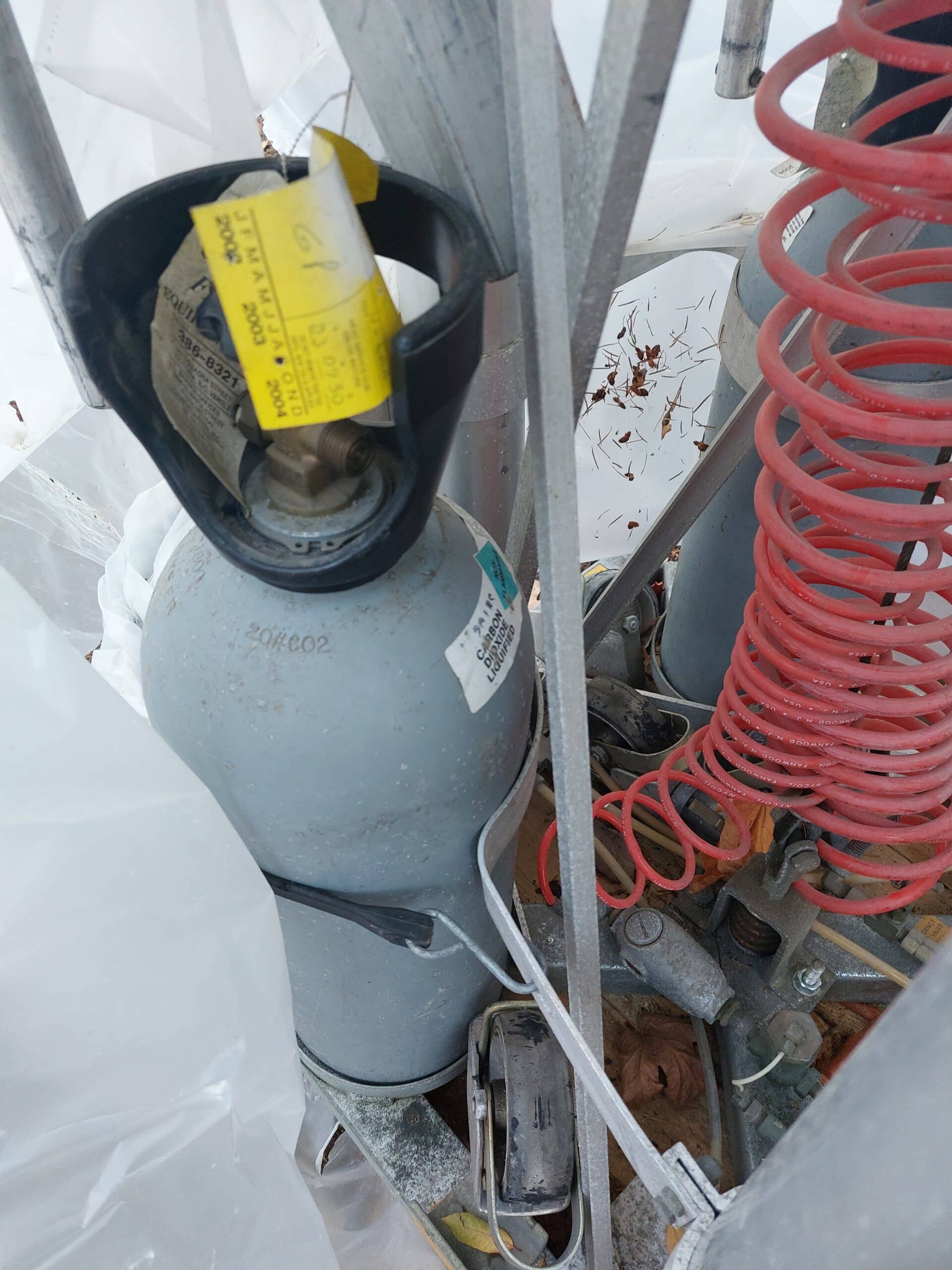 Pneumatic retractable antenna tower 20’+