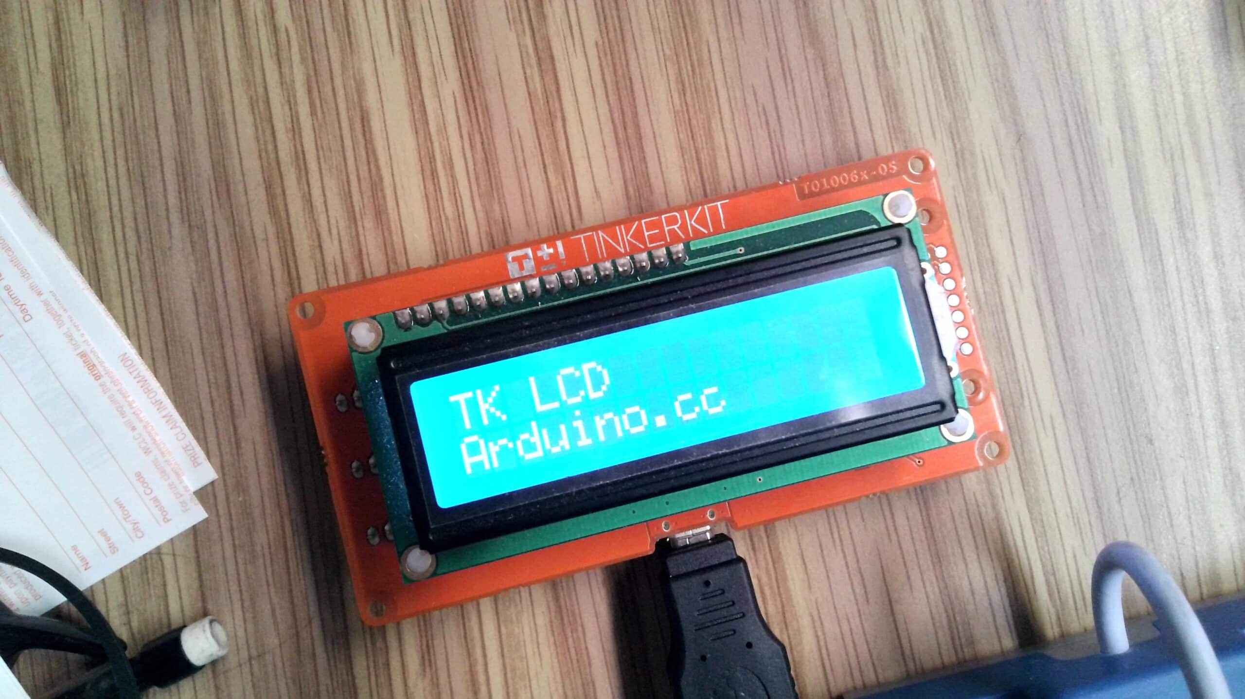 Tinkerkit LCD unit
