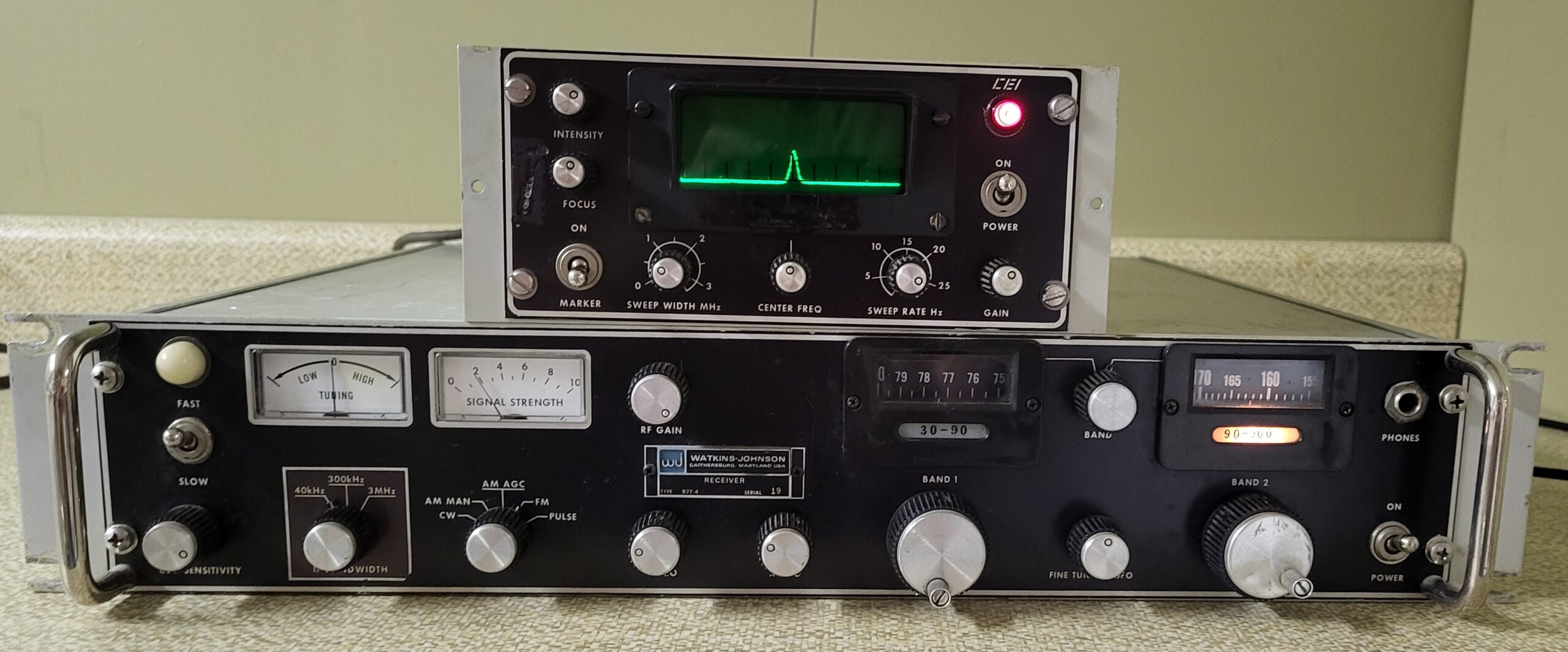 Watkins-Johnson / CEI Model 977-4 VHF Receiver