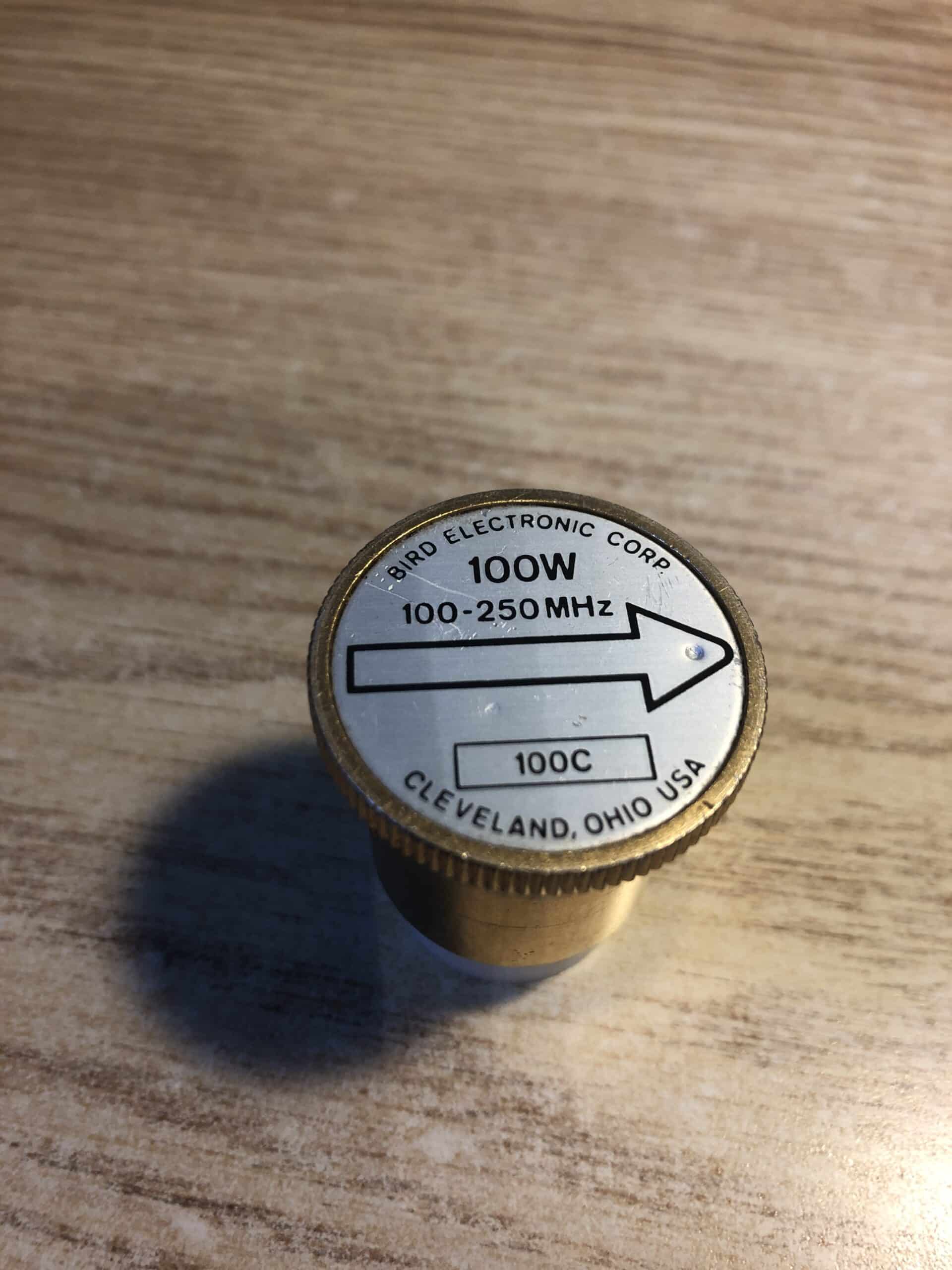Throughline Wattmeter Bird 43 100Watt 100-250MHz Slug (100C)