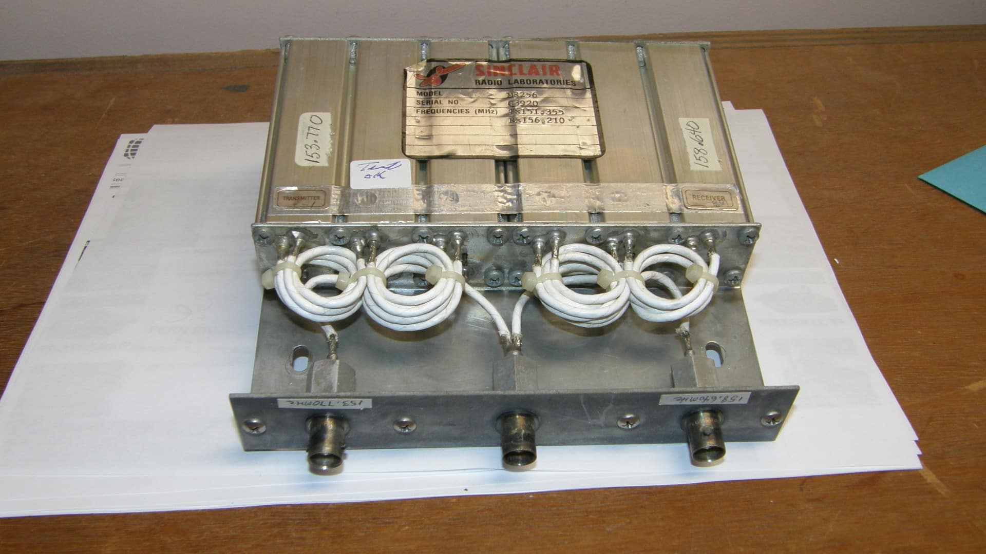 For Sinclair MR-256 mobile duplexer