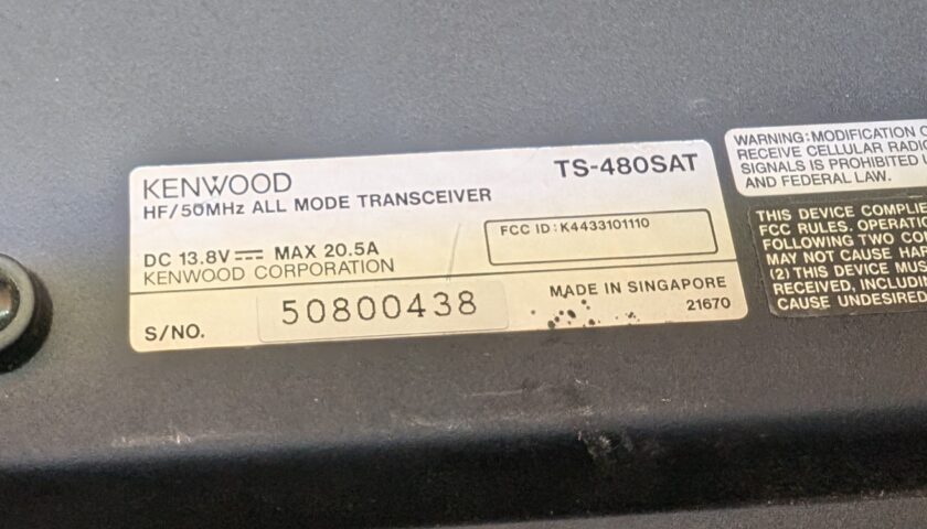 Kenwood TS-480SAT