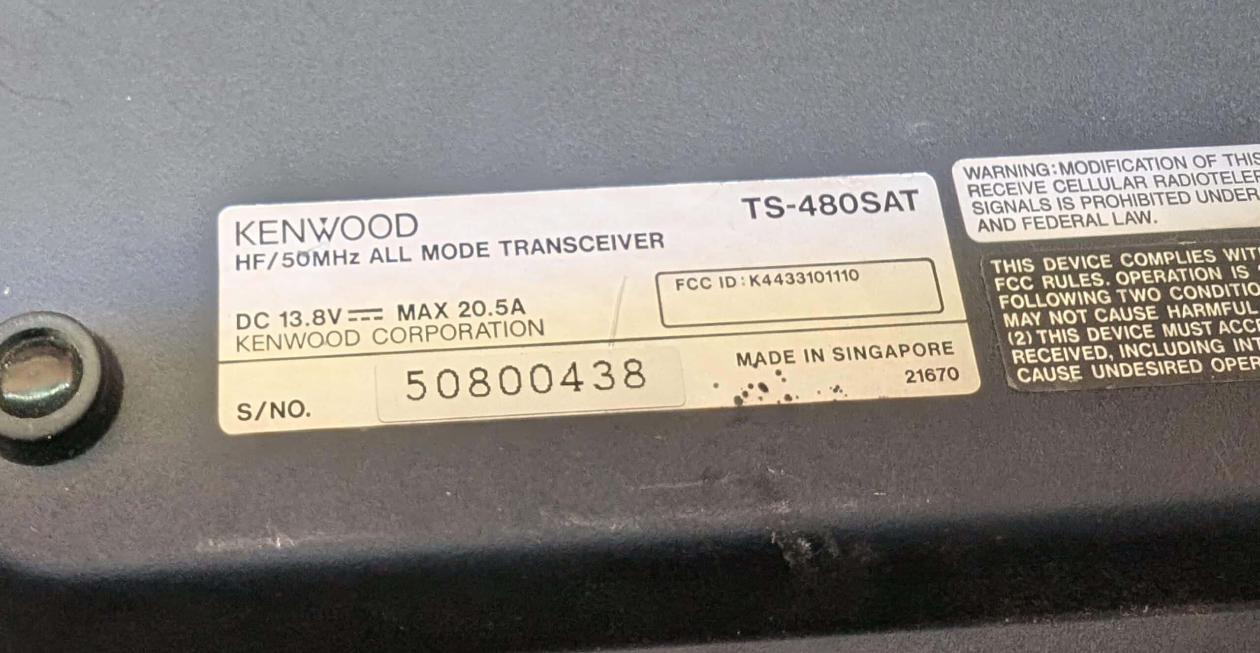 Kenwood TS-480SAT