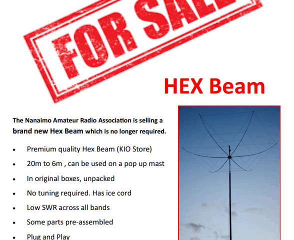 VE7NA – Hex Beam For Sale