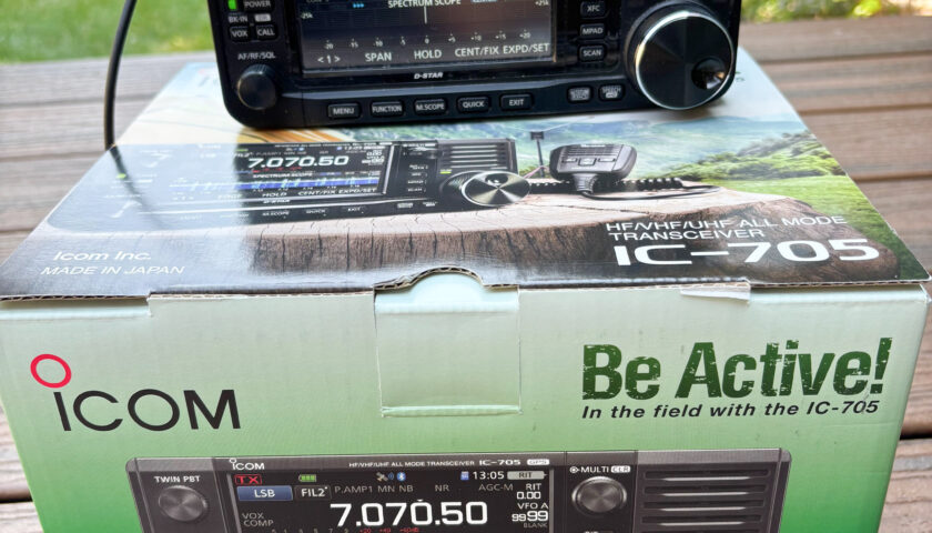 ICOM 705 QRP Transceiver, used, like new