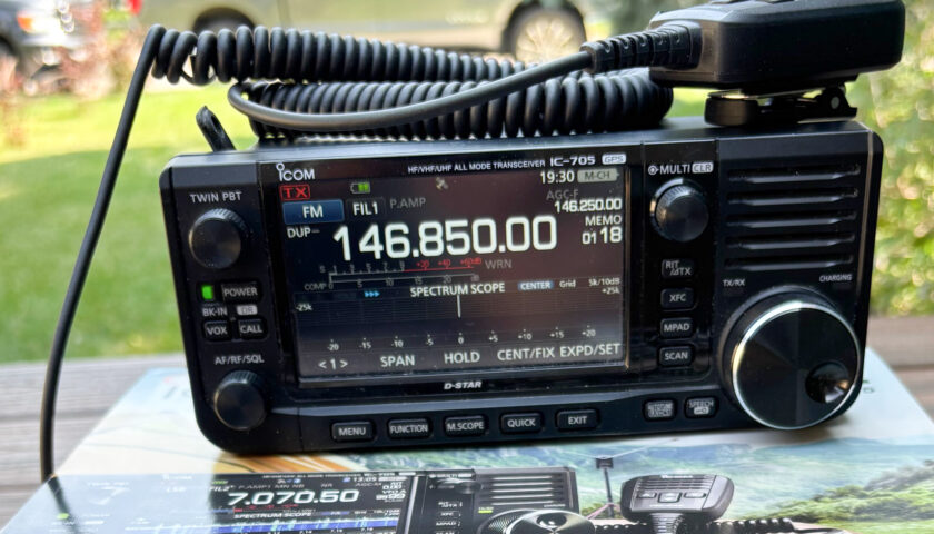 ICOM 705 QRP Transceiver, used, like new