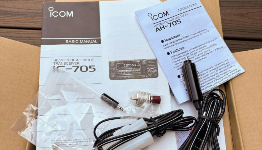 ICOM 705 QRP Transceiver, used, like new