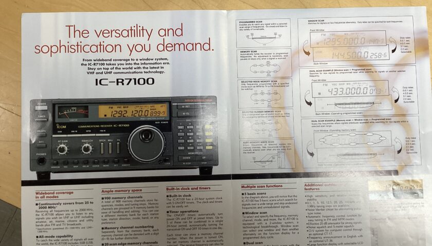 ICOM IC-R7100 Wideband-All Mode 25-2000Mhz