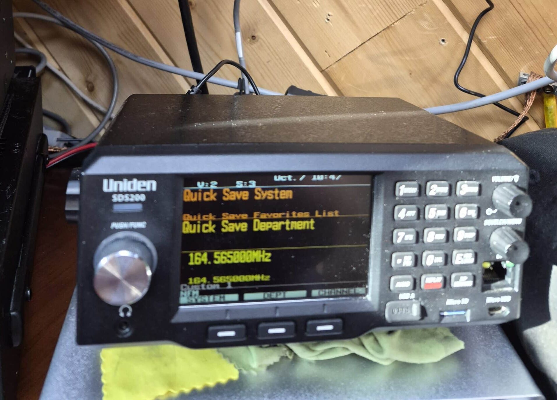 uniden sds 200 load all options