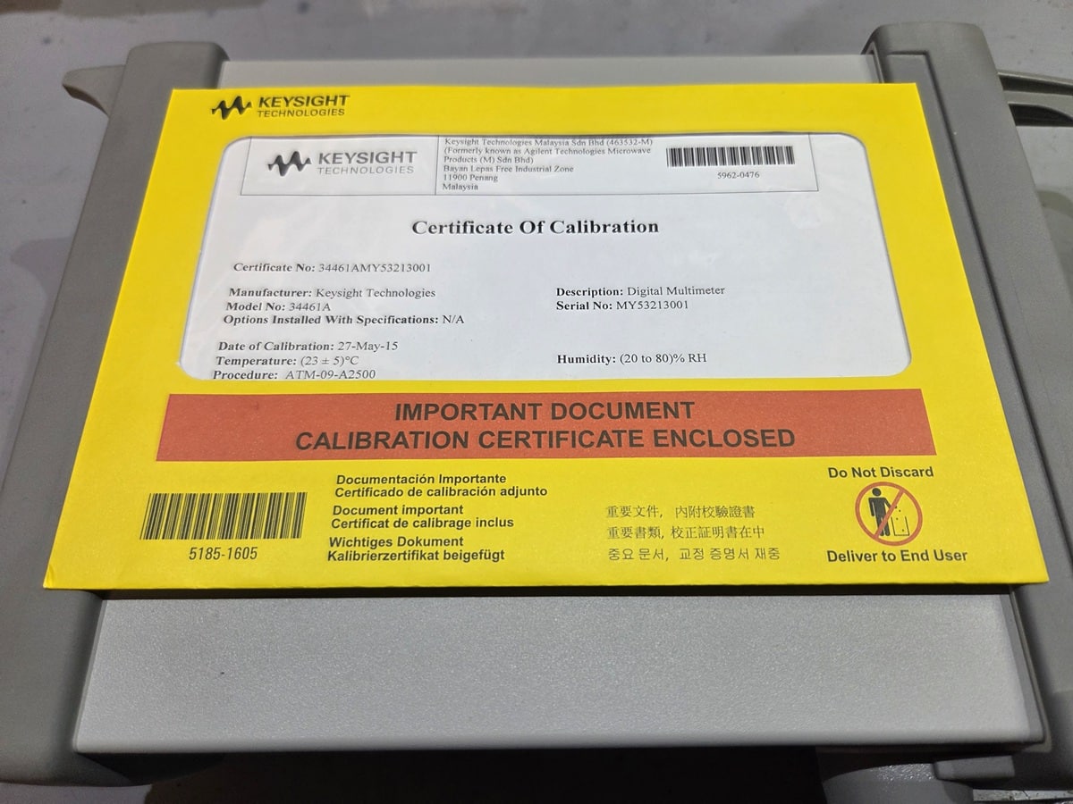Keysight 34461A 6.5 digit bench DMM
