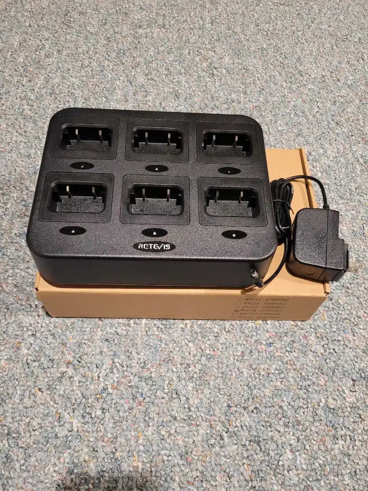 Retevis 2 way radio charger model RTC68